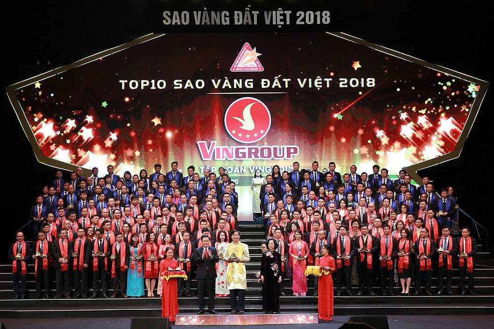 Vinhomes đạt giải thưởng Sao vàng Đất Việt